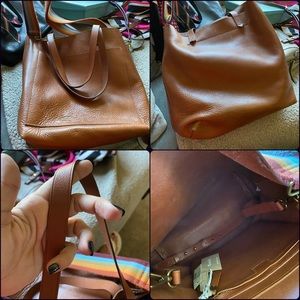Brown Madewell transport tote